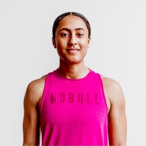 Hot Pink NoBull High Neck Tank, Sz S, like new!
